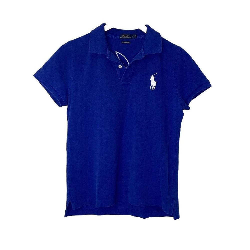 Polo Ralph Lauren Boys Skinny Polo Shirt Large Logo Short Sleeve Size Large